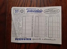 SCHEDINA TOTOCALCIO CONI