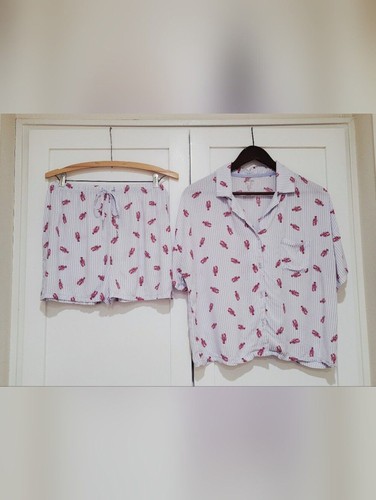 Pigiama jaclyn blu bianco a - pigiama,