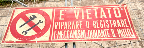Cartello vintage lamierino - vintage,