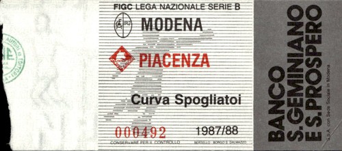 Biglietto ticket stadio - biglietto,