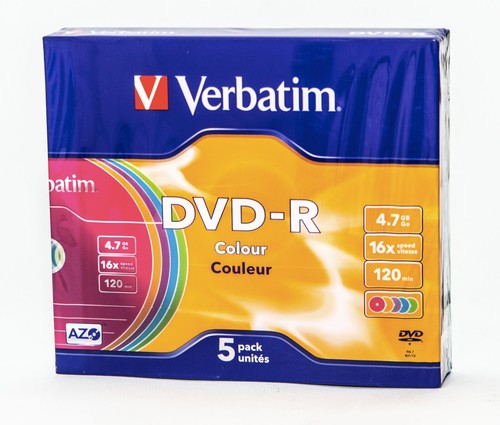 Dvd verbatim colour con - 5x,
