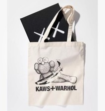 KAWS + WARHOL For UNIQLO - Collection Art Book + Shoulder Bag 2024 Shopper - NEW