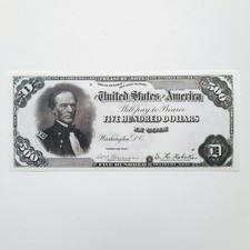 Banconota 500 Dollari 1891