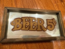 Insegna birra specchio con - insegna, a