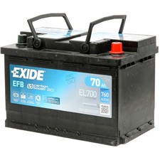 EXIDE EL700 EFB Batteria 12V 70Ah 760A L3 per VW Golf IV Schrägheck (1J1)