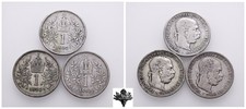 AUSTRIA 1 corona corona 1893 LOTTO 3x monete argento ARGENTO Francesco Giuseppe I Austria