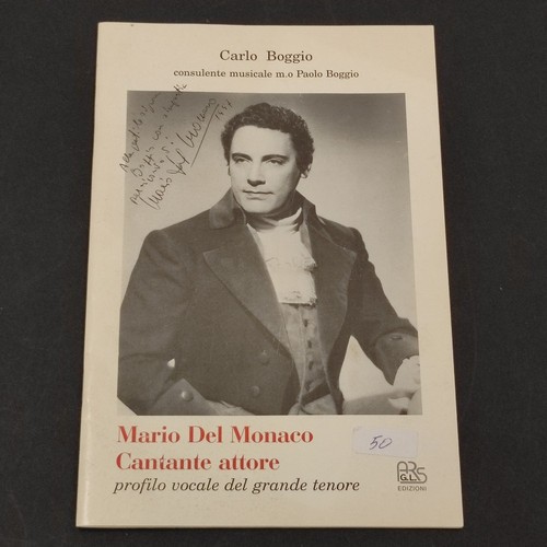 Volumetto mario del monaco - del,