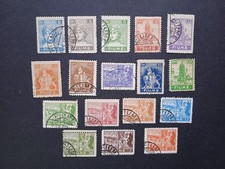 1919 Fiume Italia occupazione  Usata Soggetti vari, scritta FIUME 17 valori ved 