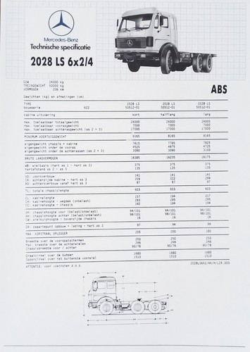 Camion mercedes benz 2028 - 2028, ls