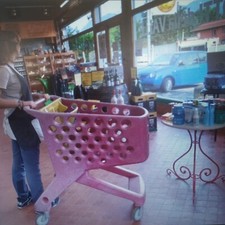 lotto n°50 Carrelli per spesa/negozi supermercati in termoplastica a 4 ruote