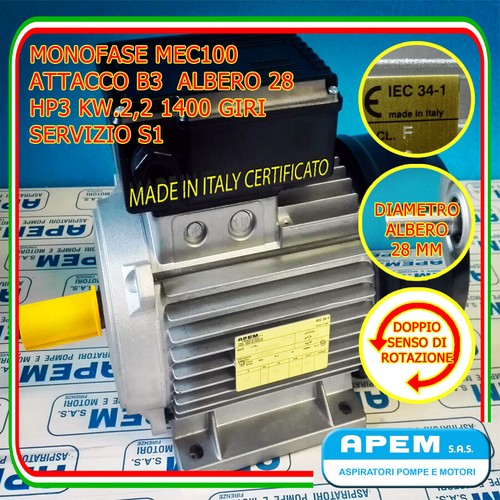 Motore elettrico monofase - elettrico,