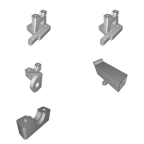 Supporto estrusore e3d - supporto,