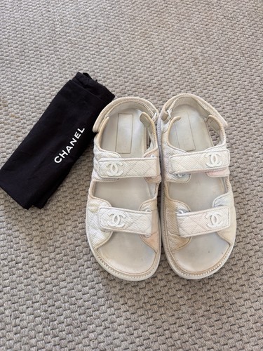 Sandali chanel bianchi - bianchi, papà