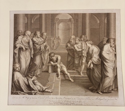 Stampa bartolozzi incisione - stampa, f.