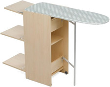 Stir8 Mobile Stiro Con Piano a Scomparsa, Chiudibile E Compatto, Naturale, 39 X 