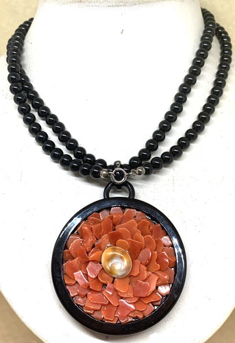 Collana lunga medaglione - lunga,