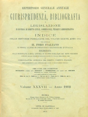 Foro italiano repertorio - il,