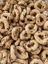 Taralli Pugliesi Cipolla, Tradizionali, Finocchio, Peperonci 1 Kg Salento Puglia