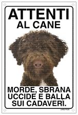 LAGOTTO Attenti al cane morde sbrana uccide e balla sui cadaveri 15x20