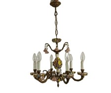 Lampadario italiano porcellana