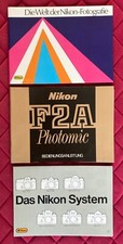 Nikon, F2A Photomic - LIBRETTI ISTRUZIONI Tedesco