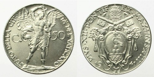Vaticano pio xii 50 cent - 50,