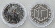 Francia 1 Franco Charles De Gaulle - Jeanne D'Arc In Colore KM# 963