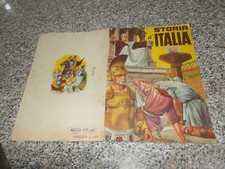 ALBUM STORIA D'ITALIA ED.LAMPO 1955 COMPLETO(-32 FIG)MB/OTTIMO TIPO PANINI EDIS 