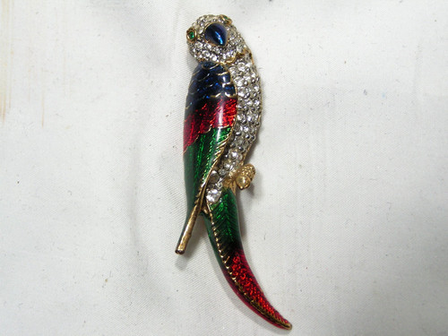 Spilla forma pappagallo - spilla, a