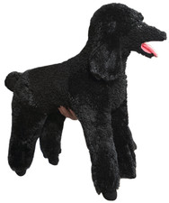 Peluche Melissa & Doug nero barboncino standard cane peluche grandezza naturale alto 24"