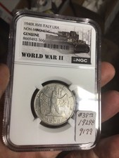 1940 R ,xviii Italy Lira,ww2