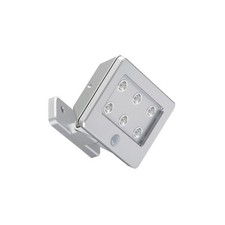 Applique Esterno Moderno Lero Plastica Grigio Titanio Led Integrato 2,9W 6500K