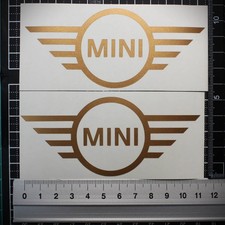 MINI Logo Decal Gold 2 Pieces