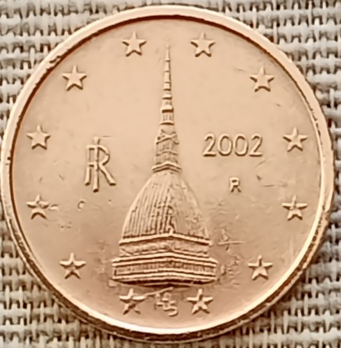 Centesimi 2002 italia - 2, mole