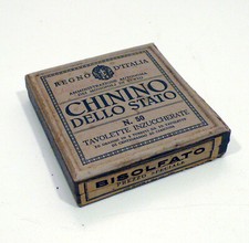 Scatola chinino dello stato regno d'Italia vuota 1932 vintage v460