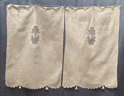 Antiche tendine tende coppia - tendine,