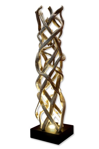 Lampada terra legno - lampada,
