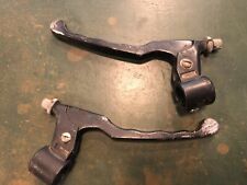 COPPIA PORTALEVA CON LEVA FRENO FRIZIONE MOTO D'EPOCA CROSS VINTAGE DOMINO