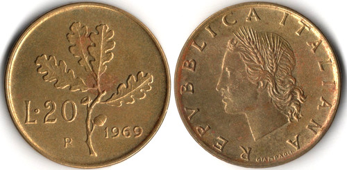 Italia lire 1969 - italia,