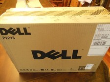 NUOVO MONITOR LED PROFESSIONALE DELL 22" ILLUMINATO NERO CON SUPPORTO E TUTTI I FILI, P2213T