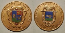 medaglia 125° anniversario fondazione banca registratore di cassa Macerata 1844 1969