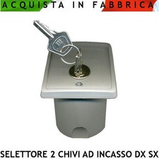 Selettore 2 chiavi Incasso
