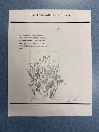 Alex ross original comic - ross, dc
