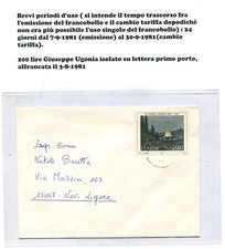 R16 - Brevi periodi d'uso - 200 lire Giuseppe Ugonia 1981- vedi foto.