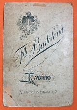 FOTOGRAFIA ANTICA DA COLLEZIONE-RITRATTO DI BIMBO-FOTO BARTOLENA-LIVORNO-RARITA'