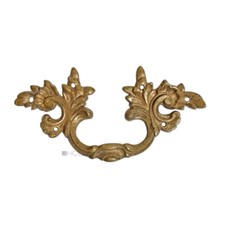 Cassetto Antico IN Ottone Vecchio Neo Barocco Mobile 15cm