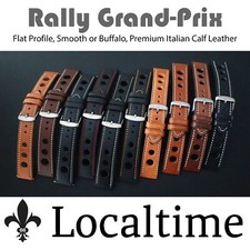 CLEARANCE Grand Prix RALLY Premium Cinturini per orologio in pelle di vitello italiana 18 mm - 24 mm