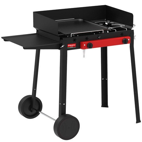 Barbecue gas con doppio - barbecue, a