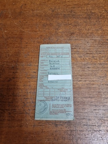 Vehicle registration book ve60 - vehicle,