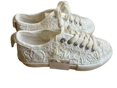 Sneakers zara bianche pizzo - zara,